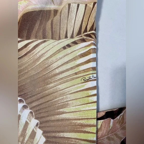 Vintage Robert Cavalli Pants Tropical Palm Leaf Print Sz Medium Italy - Picture 8 of 12